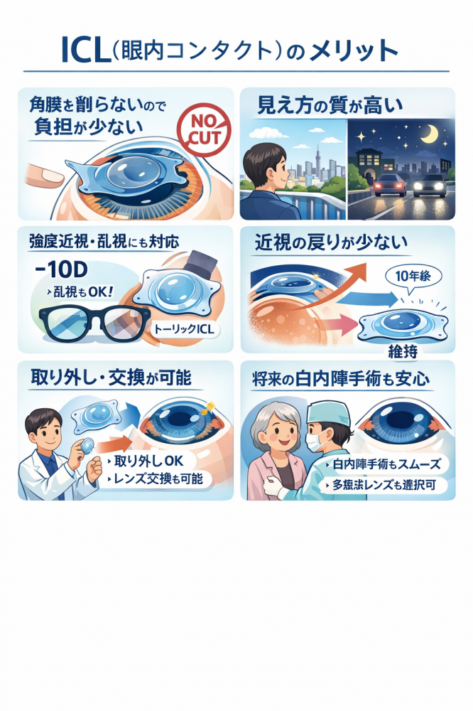 ICL（眼内コンタクト）乱視矯正の度数範囲と限界（目安）